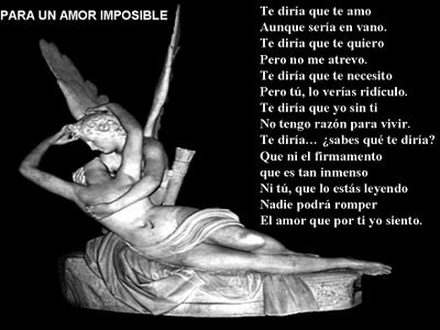VERSOS DE AMORES IMPOSIBLES versos de amores imposibles: